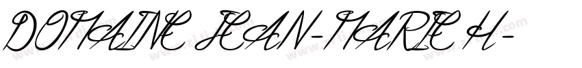 DOMAINE JEAN-MARIE H字体转换